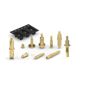 Customized 120g±20% Spring Force DC12V Brass Pogo Pin For Through Hole