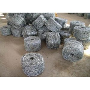low carbon steel security SWG12 X SWG14 Barbed Fencing Wire