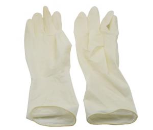 China Medical Sterile Latex Surgical Gloves Powder Free AQL 1.5 With EO Sterilization on sale