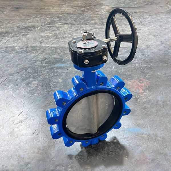 Turbine lug butterfly valve Lug type lockable ductile iron manual butterfly