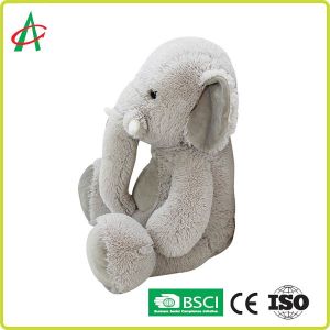 30cm Grey Cuddly Stuffed Elephant Plush Toy OEM Acceptable