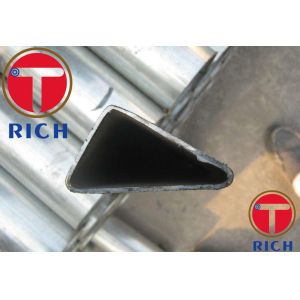 Galvanized Triangular Seamless Steel Tubes / Special Section Pipe For Construction