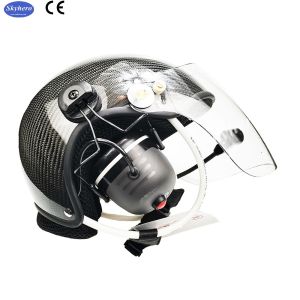 Carbon fiber Paramotor helmet PPG helmet with high noise cancel headset EN966