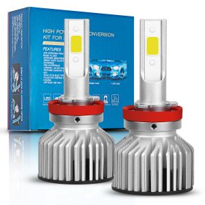 Universal Cob Led Headlight Bulbs , H8 H9 H11 Led Headlight Bulb 50000 Working
