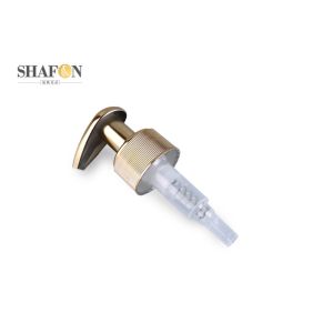 Gold Ribbed 24 410 Plastic Pump Dispenser With Plating Process Customized Design
