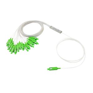 China 1x16 Fiber Optic PlC Steel Tube Splitter 1260NM 1650NM SC APC Low Insertion Loss on sale