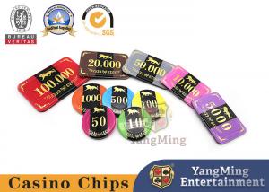 China 800pcs Acrylic Baccarat Table RFID Casino Poker Chip Set Crystal Plastic ID Customizable on sale