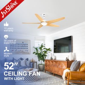 OEM Smart App Control LED Plastic Blade Ceiling Fan With light Modern Indoor