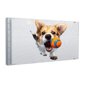 P4 Adhesive Transparent LED Display 240x1500mm 3.5 kg Per Square Meter