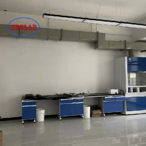 Excellent Customer Service Multiple Cabinets and Wood Materials Chemistry Lab