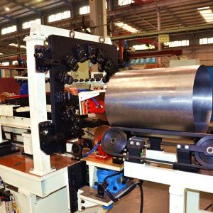 Cheap Metal Sheet Welding Automatic Solar Water Heater Seam Welder with 0.5mm Galvanized Shell and Welding Diameter 180-600mm for sale