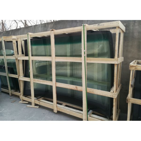 Bus Coach Auto Glass Anti Glare , Double Layers Laminated Auto Front Glass