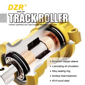 SCD135 2000 Working Hours HRC53-57 50mn Bulldozer Track Roller For Undercarriage