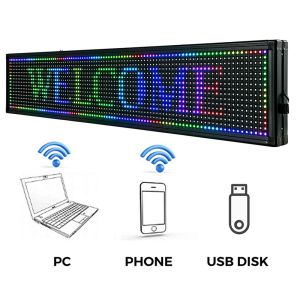 Indoor HD P3 RGB WiFi programmable LED Message Board