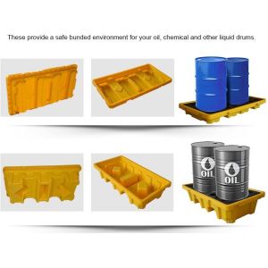 Light weight one time plastic pallets for transport and storage, Heavy duty