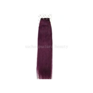 Customized Chinese Colored Non Remy Human Hair Silky Straight For Lady OEM ODM