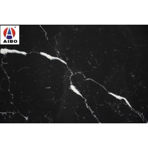 Artificial Black Calacatta Quartz Stone Slab（Acid Resistant）