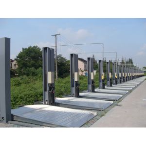 Two Post Double Decker Parking System Vertical Vhicles Storage Lift