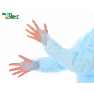 Polythene Disposable CPE Protective Gown For Particle Prevention