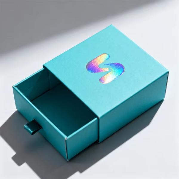 Wholesale Luxury Square Pattern Drawer Slide White Cardboard Gift Packaging