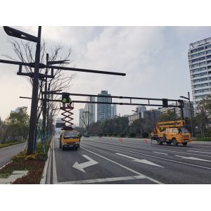 Two Chord Overhead Sign Structures 14 Foot 12 Foot 10 Foot Galvanized Pole Hot