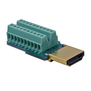 HDMI Male Jack to Screw Terminal Block Breakout Board Adapter
