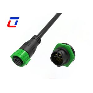 Signal And Power Multi Connectors M25 2+20 Pin Waterproof 300 Volt Wire To Board