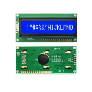 Cheap 1601A Dot Matrix COB 8-Bit MPU Interface 16x1 Character STN Blue Negative LCD Module for sale