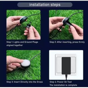 15 Bulbs 10m RGB Other LED Lights Lawn Light Post Tuya APP Control