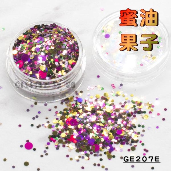 Makeup Chunky Mix Rainbow Face Glitter Powder Polyester Pet Friendly OEM