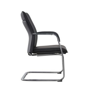 Executive Office Guest Chairs No Wheels Chrome SS ODM BIFMA