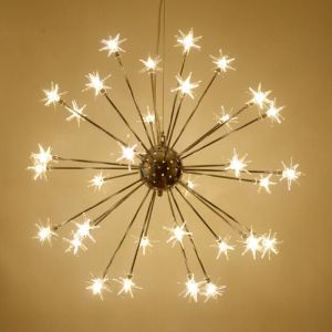 LED Start Chandelier Romantic snowflake Pendant Lamp Nordic Star Chandelier(WH