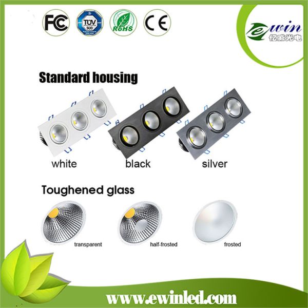 COB Track light 50W Pure aluminium die-casting fine workmanship and high quality
