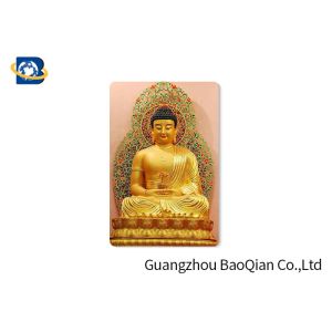 Buddha Religion Premium 3D Lenticular Card PET / PP Motion Effect Printing