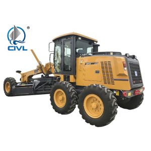White / Yellow 11000KG Motor Grader 136HP Engine Tractive Force 61.3KN CVGR135