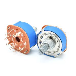25mm Diameter Band Rotary Switch With Blue Dust Cover Used For Electric
