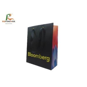 Fancy Custom Printed Bags Luxury Paper Packaging Lamination With Logo Printing