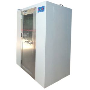 Automated Sliding Door Cleanroom Air Shower With CE And RoHS Air Flow 1300 M3/H