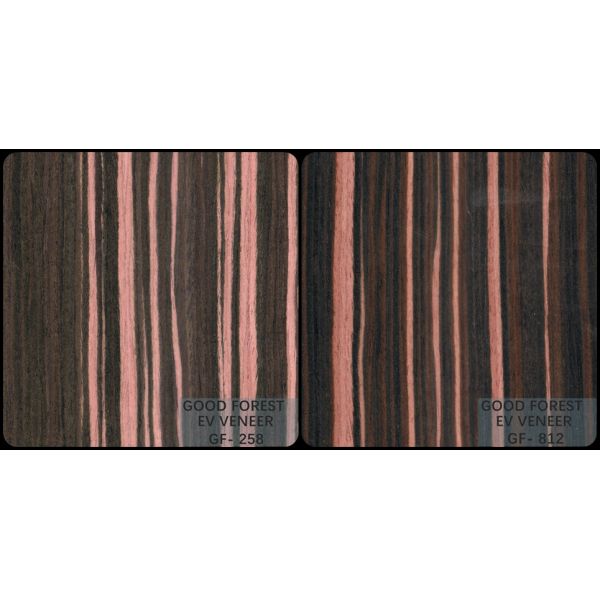 Engineered Wood Veneer Ebony Wood Veneer 0.15-0.55 mm Thickness