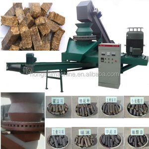 High capacity biomass cube briquette press machine peanut shell pellet making