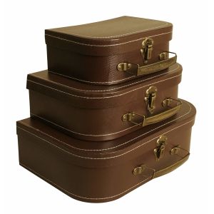 Vintage Suitcase Size Easy To Carry Model Cardboard Storage Boxes