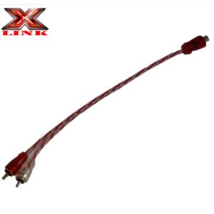 Auto RCA Audio Cable Y Adapter 0ft Shielded RCA Cables with PVC Insulation