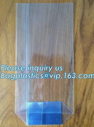 Quality Market stalls moisture proof square bottom sweets cello bagStand Up Clear Cello Opp Candy/Toy Bopp Square Bottom Bag wholesale
