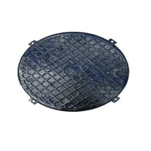 Electrical Cast Iron Manhole Cover Burgla Rproof For Sidewalk / Highway