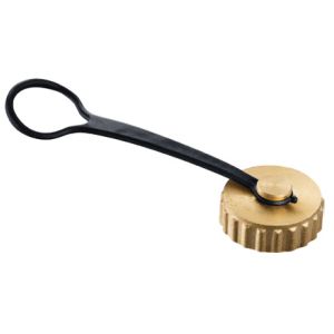 6022 Female Threaded Brass Stopper G3/4 With Hanging Belt For Manifold Draining Valve