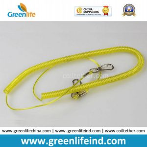 Plastic Retention Clear Rope Chain Snap Hook Security Leash