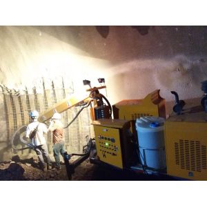 Electric / Diesel Concrete Shotcrete Robot Wireless Remote Control For Tunnel