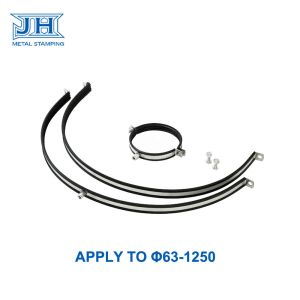 Pipe Clamps Rubber For Suspending Spiral Duct In Ventilation System