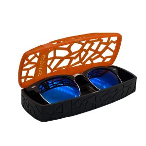 Embossed Custom Glasses Cases , PET Magnetic Sunglasses Case