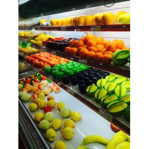 Convenience Store Glass Door Freezer For Fruit 2 - 8 Degree Danfoss Compressor